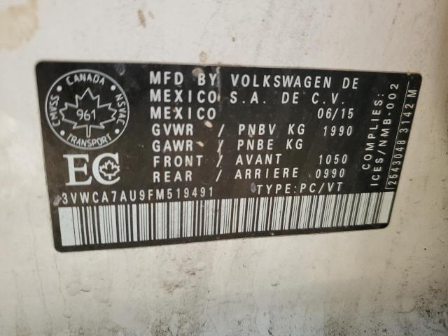 2015 VOLKSWAGEN GOLF SPORT - 3VWCA7AU9FM519491