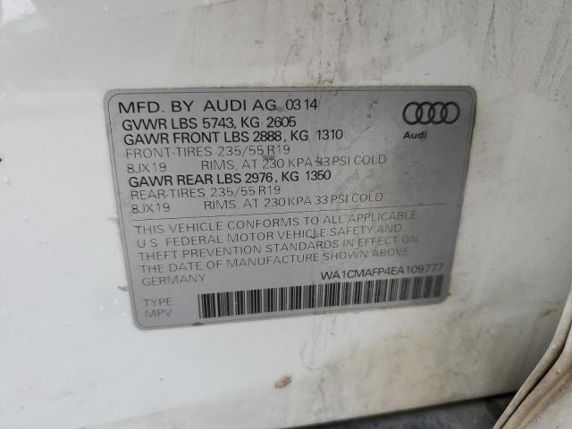 VIN WA1CMAFP4EA109777 2014 Audi Q5, Tdi Premium Plus no.13