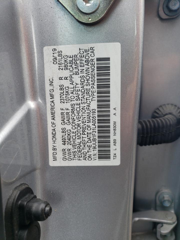 19UUB1F31LA005193 2020 Acura Tlx