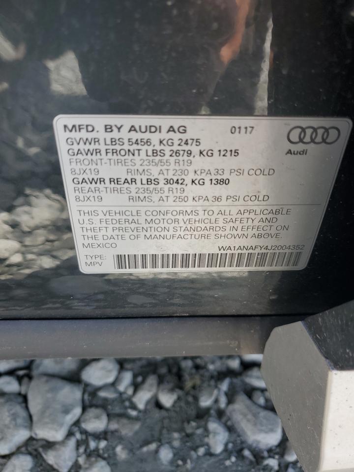 WA1ANAFY4J2004352 2018 Audi Q5 Premium