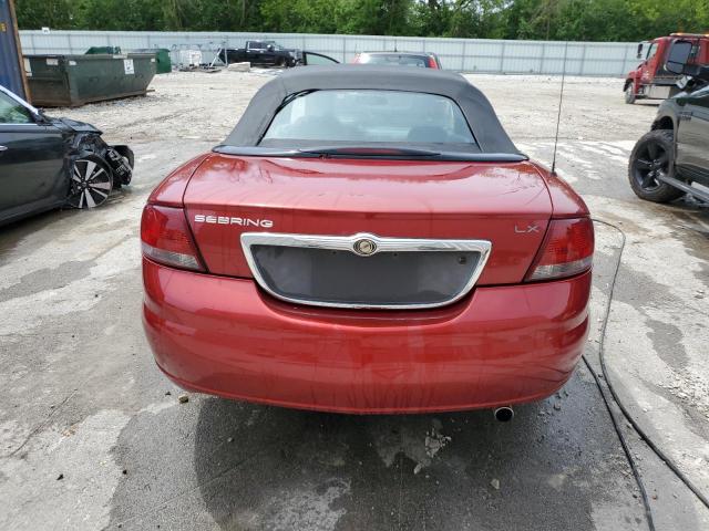 2002 Chrysler Sebring Lx VIN: 1C3EL45R42N122737 Lot: 55559764