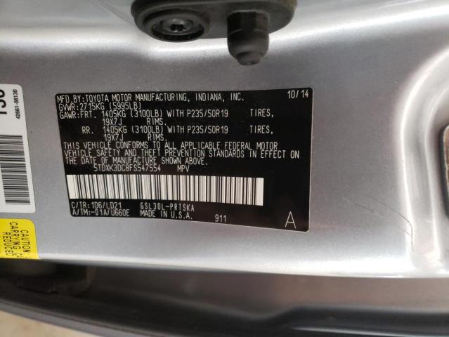 2015 TOYOTA SIENNA SPO - 5TDXK3DC8FS547554
