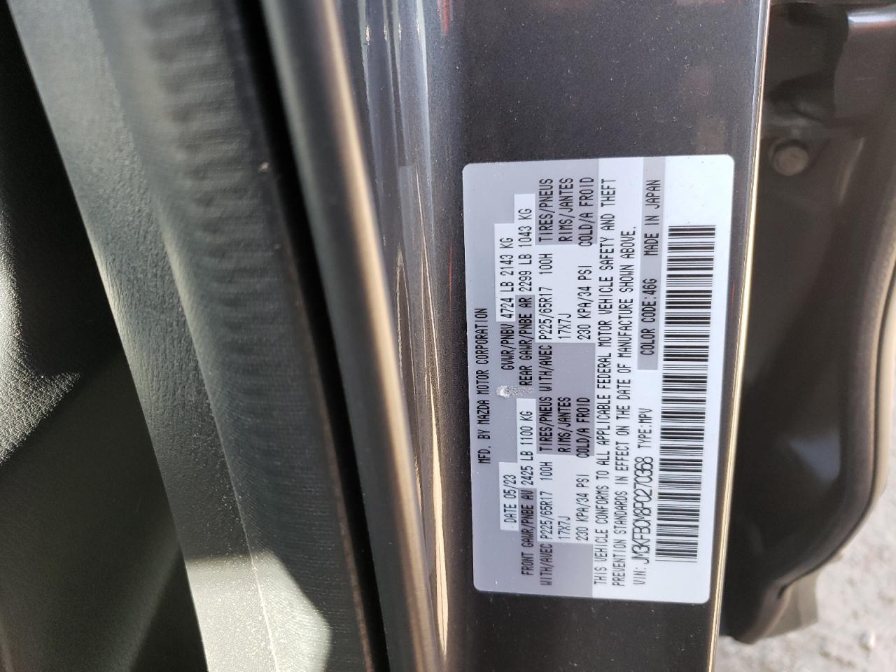 JM3KFBCM8P0270368 2023 Mazda Cx-5 Preferred