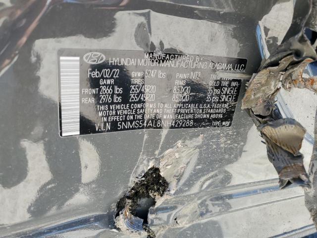 2022 Hyundai Santa Fe Calligraphy VIN: 5NMS54AL8NH429288 Lot: 56454344