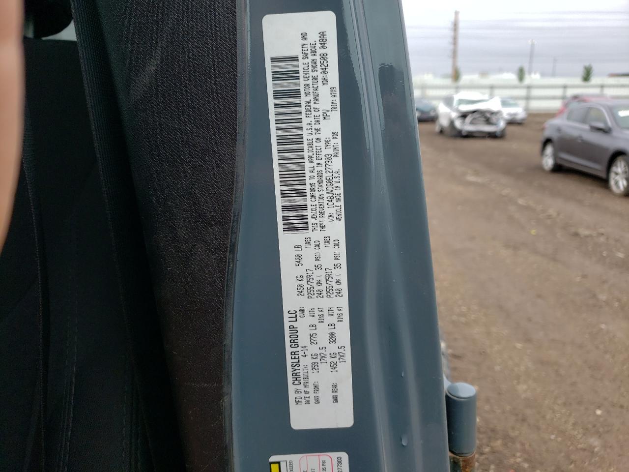 1C4BJWDG0EL277303 2014 Jeep Wrangler Unlimited Sport