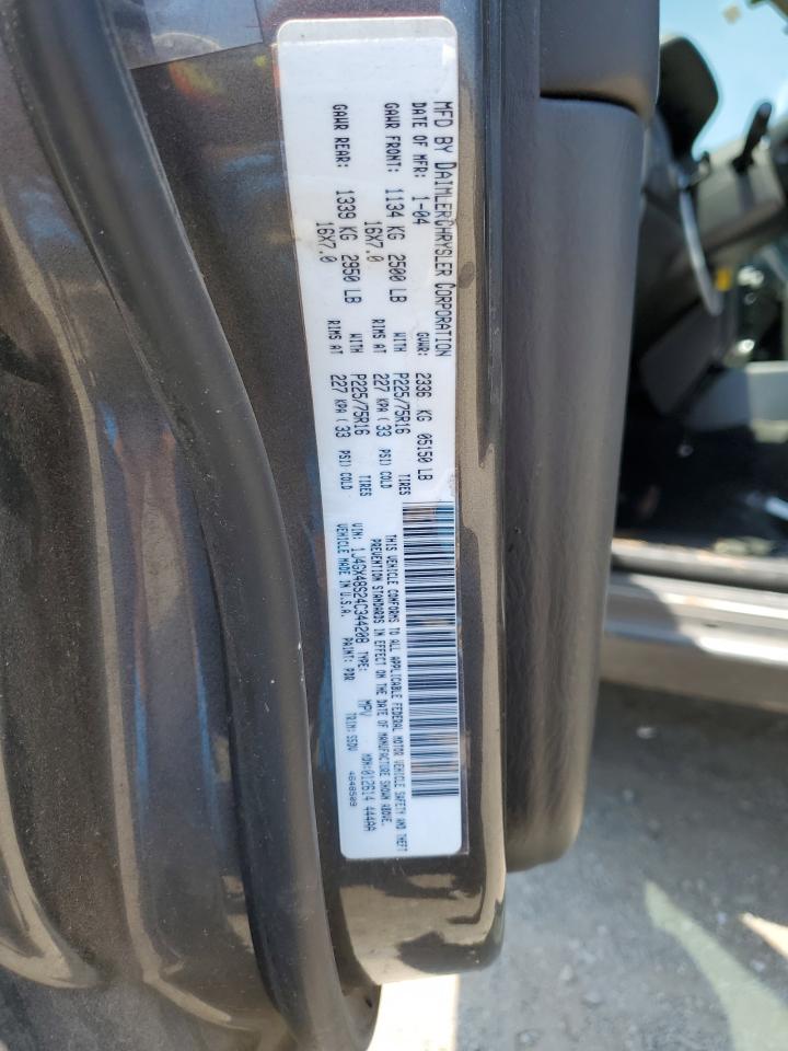 1J4GX48S24C344208 2004 Jeep Grand Cherokee Laredo