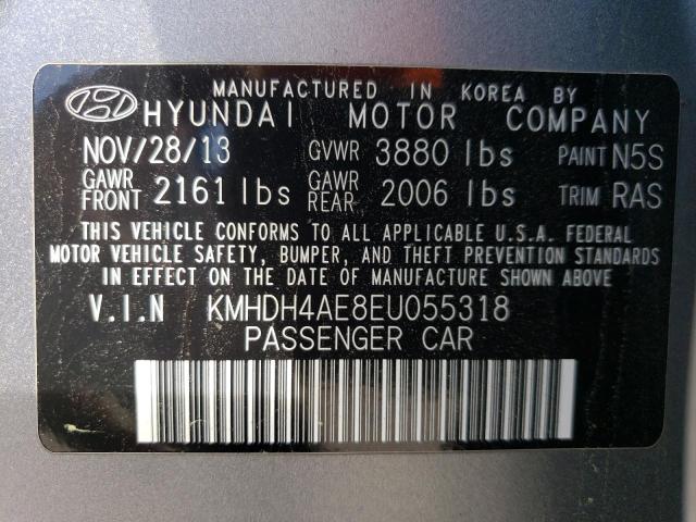 2014 Hyundai Elantra Se VIN: KMHDH4AE8EU055318 Lot: 56105144