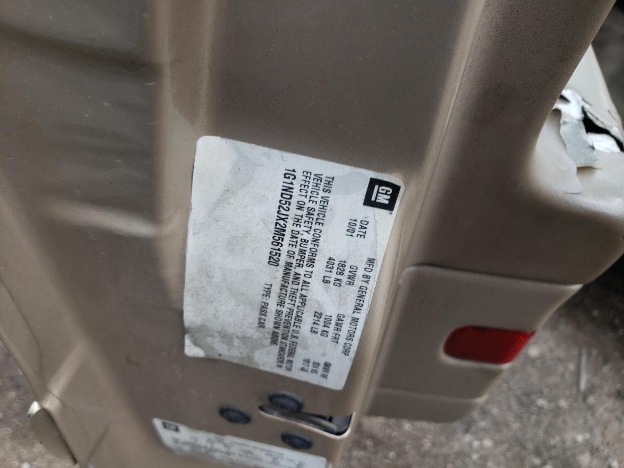 1G1ND52JX2M561520 2002 Chevrolet Malibu