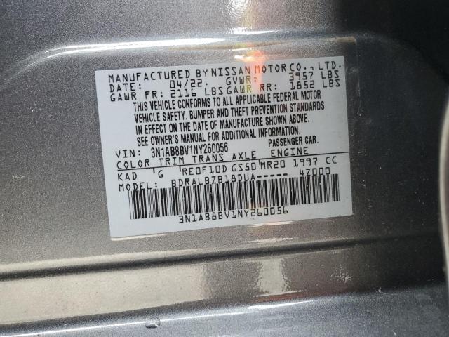 2022 Nissan Sentra S VIN: 3N1AB8BV1NY260056 Lot: 53766034