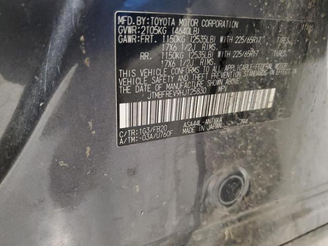 2017 Toyota Rav4 Le VIN: JTMBFREV9HJ125830 Lot: 54029664