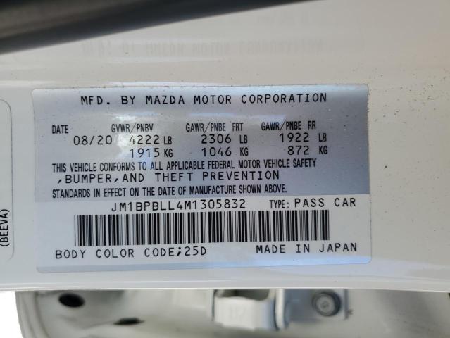 2021 Mazda 3 Preferred VIN: JM1BPBLL4M1305832 Lot: 53707144