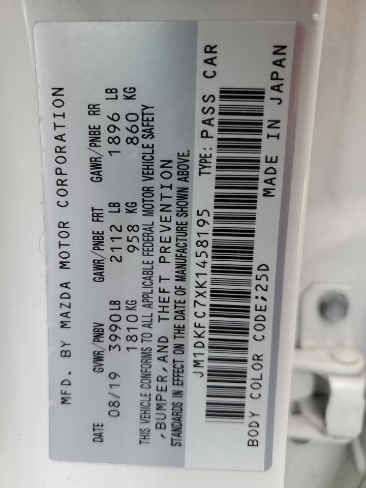 JM1DKFC7XK1458195 2019 Mazda Cx-3 Touring