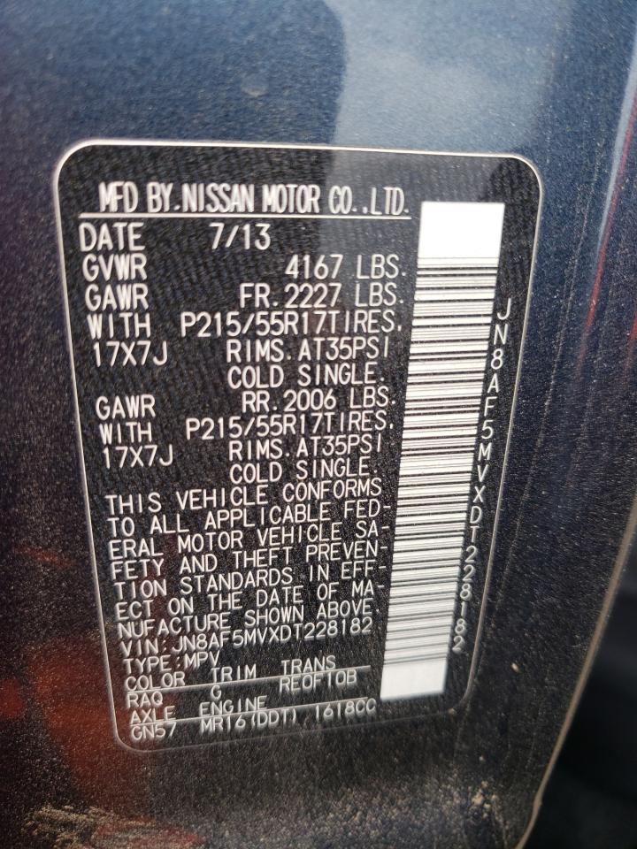 JN8AF5MVXDT228182 2013 Nissan Juke S