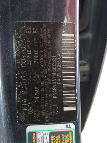 2015 KIA OPTIMA LX - KNAGM4A75F5613651