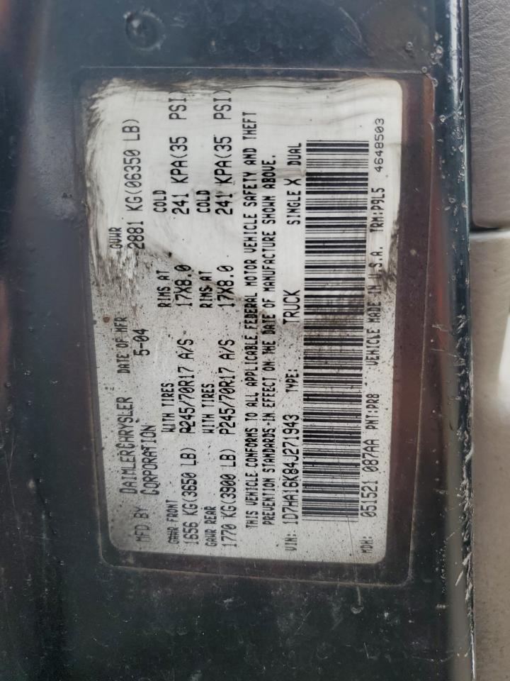 1D7HA16K84J271943 2004 Dodge Ram 1500 St