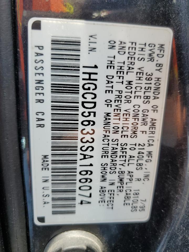 1HGCD5633SA166074 1995 Honda Accord Lx