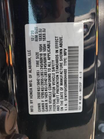2021 HONDA PILOT EXL - 5FNYF6H50MB044480