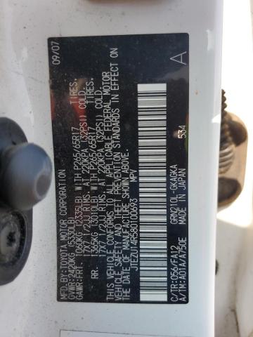 2008 Toyota 4Runner Sr5 VIN: JTEZU14R580100693 Lot: 55829474