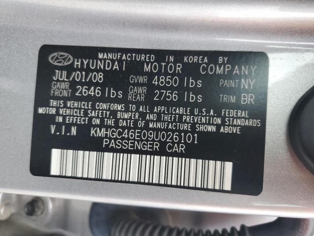 2009 Hyundai Genesis 3.8L VIN: KMHGC46E09U026101 Lot: 55209954