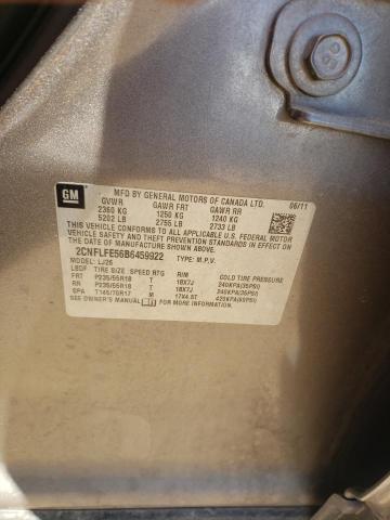 2011 Chevrolet Equinox Ltz VIN: 2CNFLFE56B6459922 Lot: 56149944