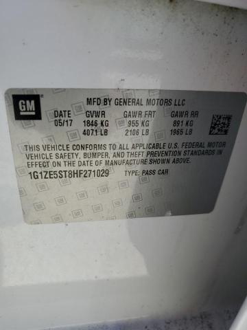 2017 Chevrolet Malibu Lt VIN: 1G1ZE5ST8HF271029 Lot: 55046364