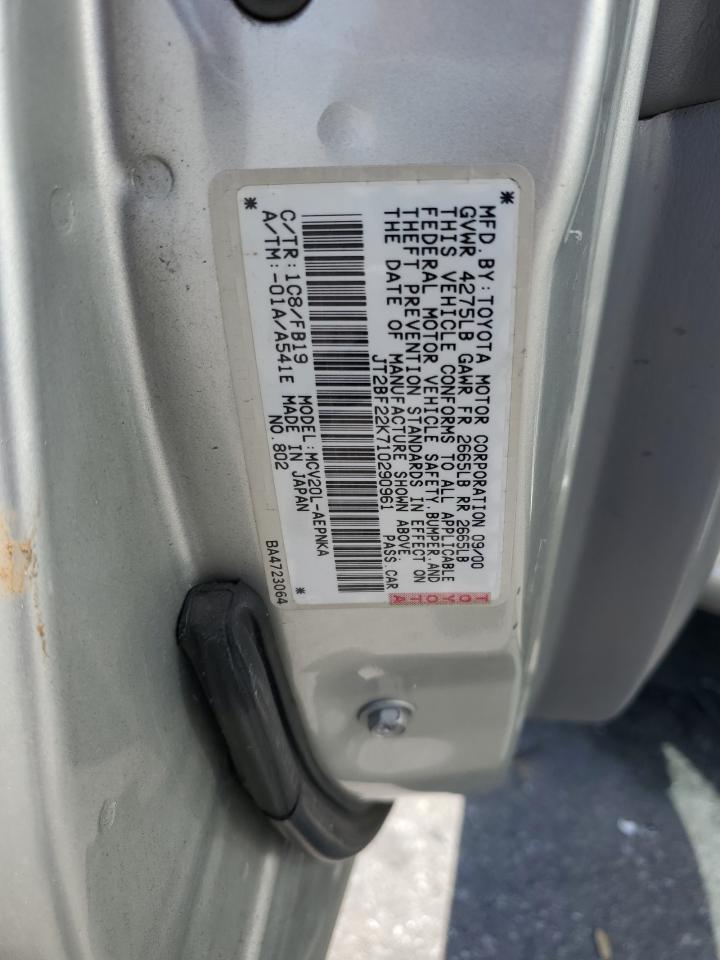 JT2BF22K710290961 2001 Toyota Camry Ce