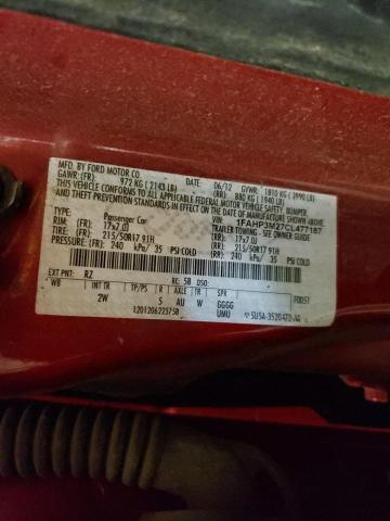 2012 Ford Focus Sel VIN: 1FAHP3M27CL477187 Lot: 55389284