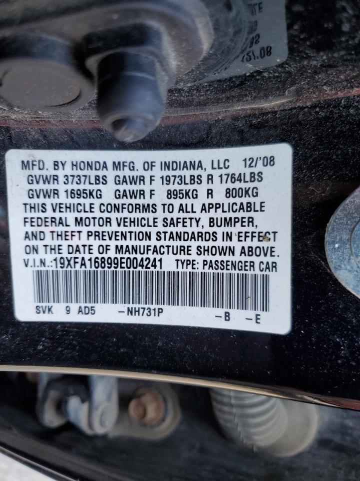 19XFA16899E004241 2009 Honda Civic Ex