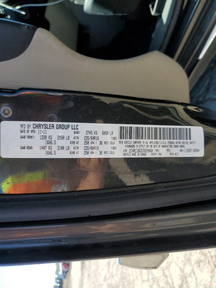 2C4RC1BG3CR229460 2012 Chrysler Town & Country Touring