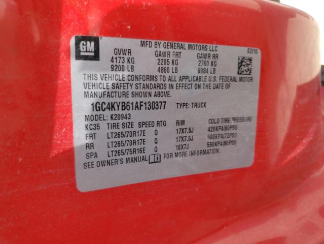 1GC4KYB61AF130377 2010 Chevrolet Silverado K2500 Heavy Duty Ltz