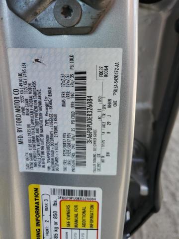 2014 Ford Fusion Se Phev VIN: 3FA6P0PU0ER326084 Lot: 54598024