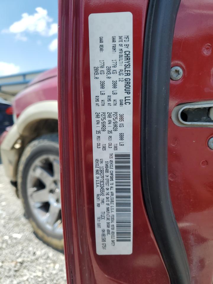 1C6RD7PT9CS345502 2012 Dodge Ram 1500 Longhorn