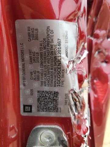 2020 Chevrolet Colorado Lt VIN: 1GCGSCEN3L1201467 Lot: 55764764