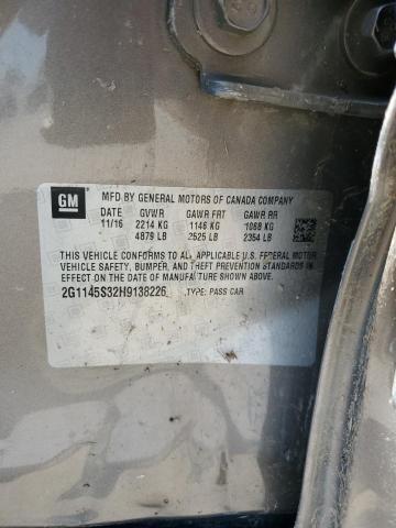 2017 Chevrolet Impala Premier VIN: 2G1145S32H9138226 Lot: 55647804