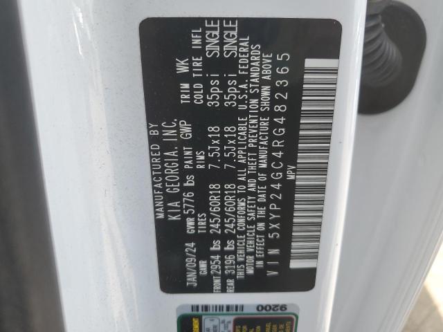 2024 Kia Telluride Lx VIN: 5XYP24GC4RG482365 Lot: 56408174