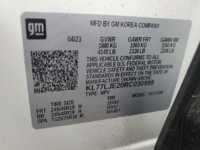 2024 CHEVROLET TRAX 2RS KL77LJE20RC030999