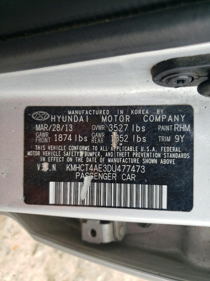 KMHCT4AE3DU477473 2013 Hyundai Accent Gls
