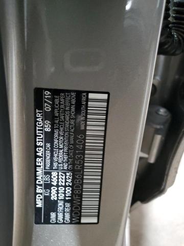 2020 Mercedes-Benz C 300 VIN: WDDWF8DB6LR531406 Lot: 54719004