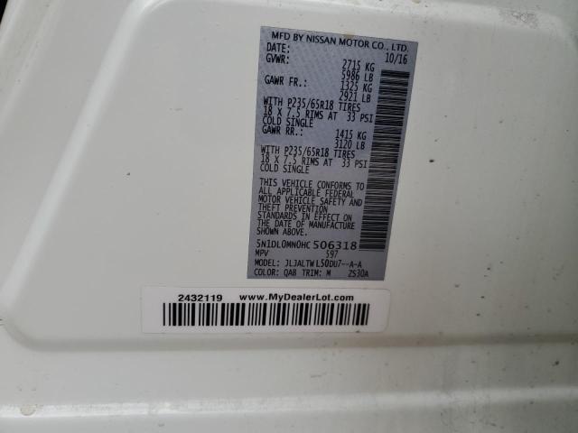 2017 Infiniti Qx60 VIN: 5N1DL0MN0HC506318 Lot: 53218494