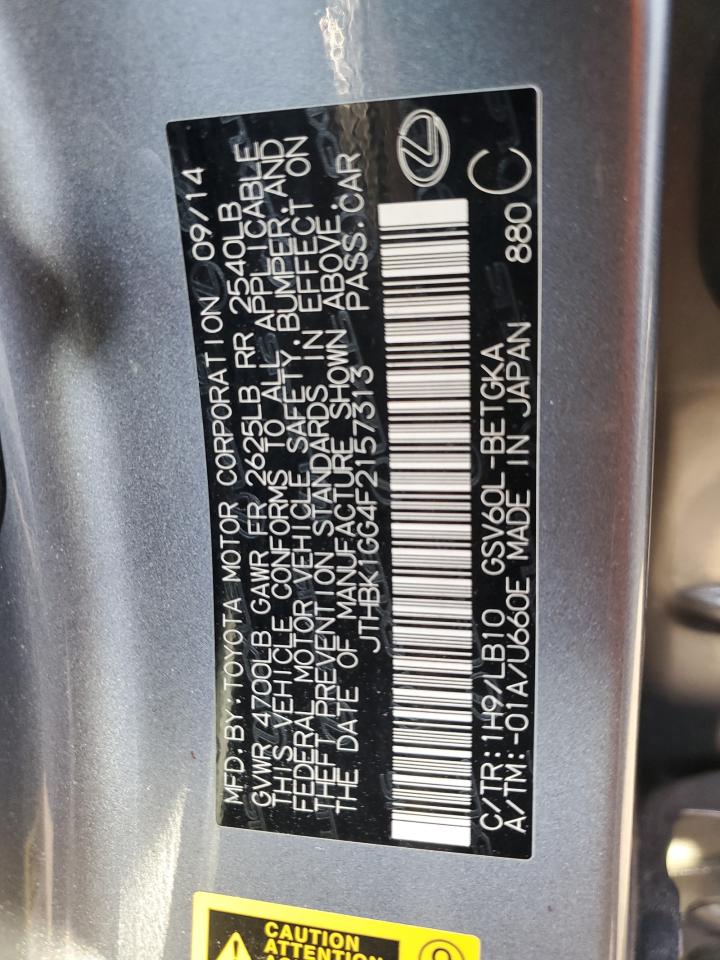 JTHBK1GG4F2157313 2015 Lexus Es 350