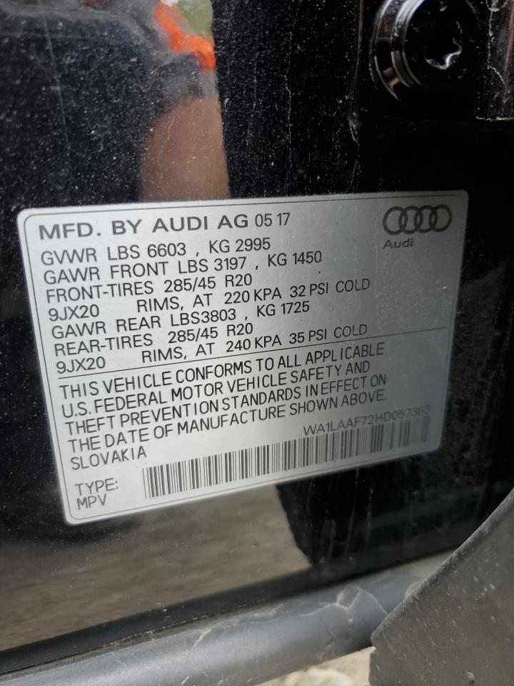 WA1LAAF72HD057383 2017 Audi Q7 Premium Plus