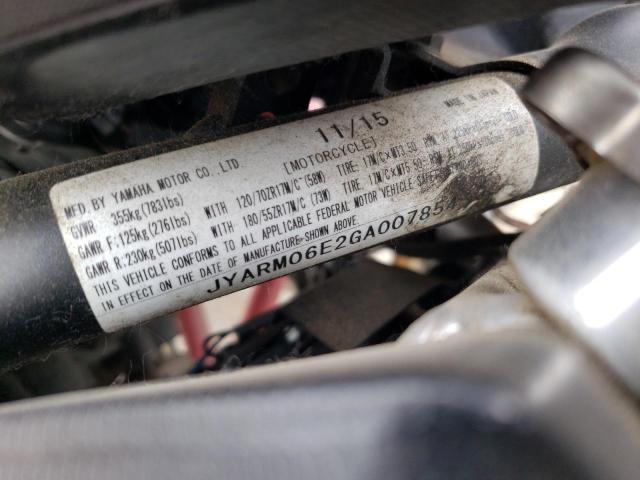 2016 YAMAHA FZ07 JYARM06E2GA007854