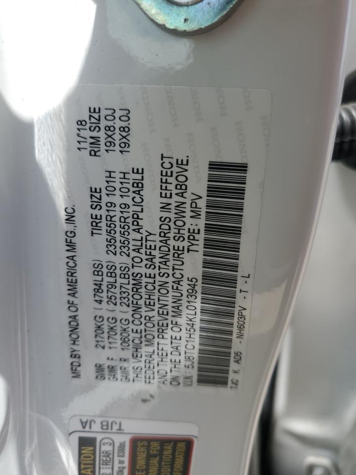 5J8TC1H54KL013945 2019 Acura Rdx Technology