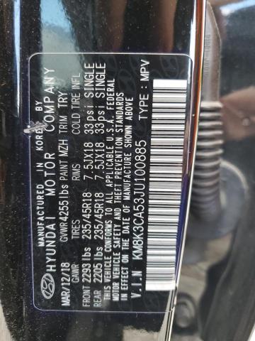2018 HYUNDAI KONA LIMIT - KM8K3CA53JU100885