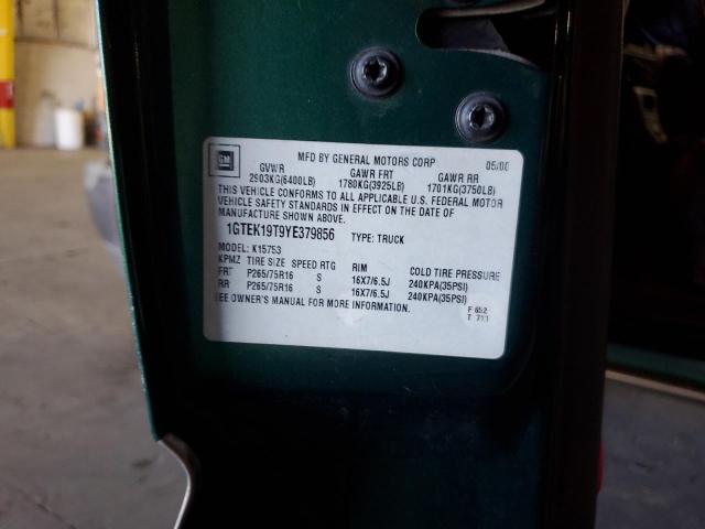 2000 GMC New Sierra K1500 VIN: 1GTEK19T9YE379856 Lot: 54432644