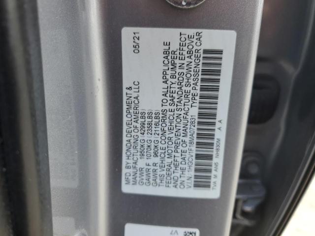 2021 Honda Accord Lx VIN: 1HGCV1F18MA072831 Lot: 55528424