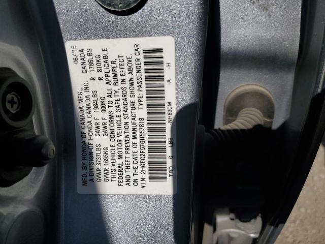 2016 HONDA CIVIC LX 2HGFC2F57GH557818  55618394