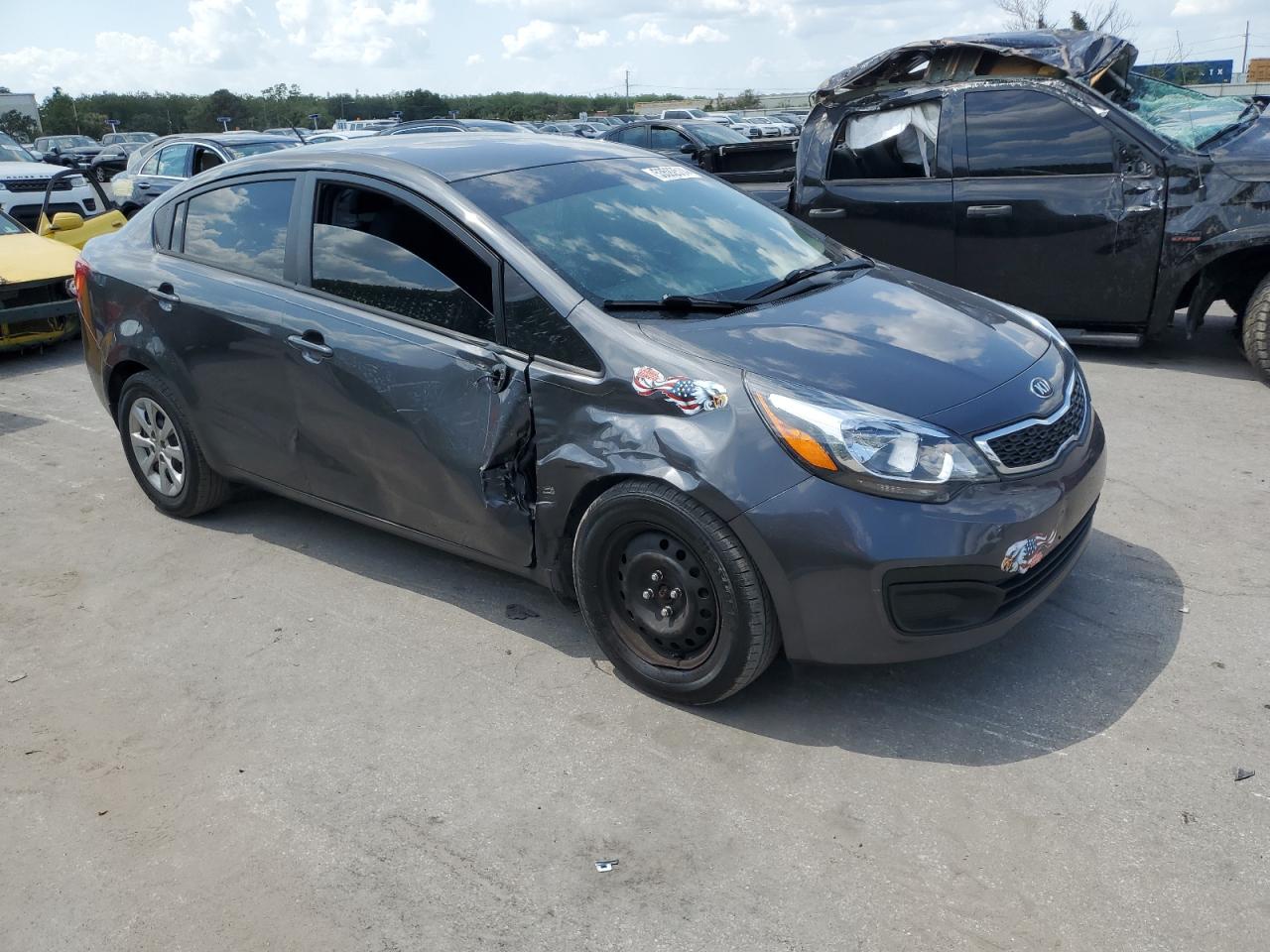 KNADN4A36E6385648 2014 Kia Rio Ex