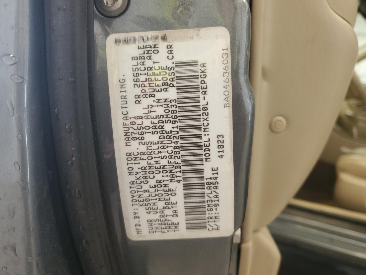 4T1BF28B42U196833 2002 Toyota Avalon Xl