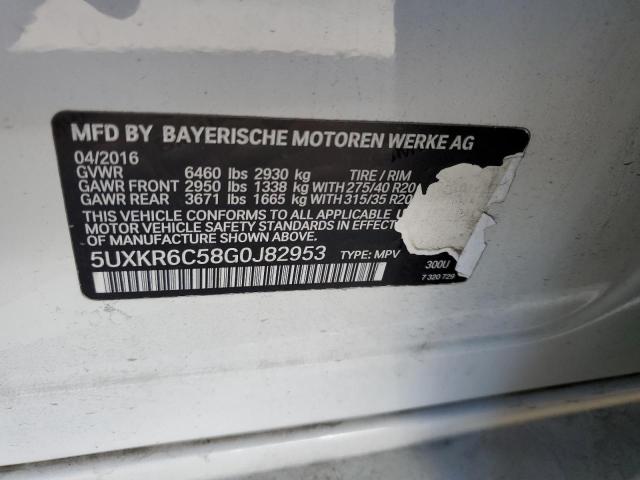 2016 BMW X5 xDrive50I VIN: 5UXKR6C58G0J82953 Lot: 55689364